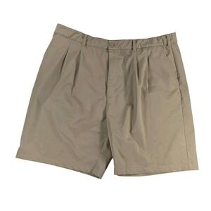Reebok Golf Shorts Mens 46 Khaki Elastic Waist Wicking Performance Active